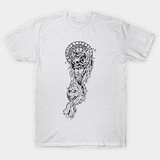 Viking tattoo black and white T-Shirt